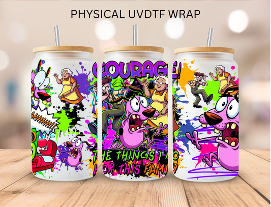 Courage - 16 oz / 20 oz Libby UV DTF Wrap