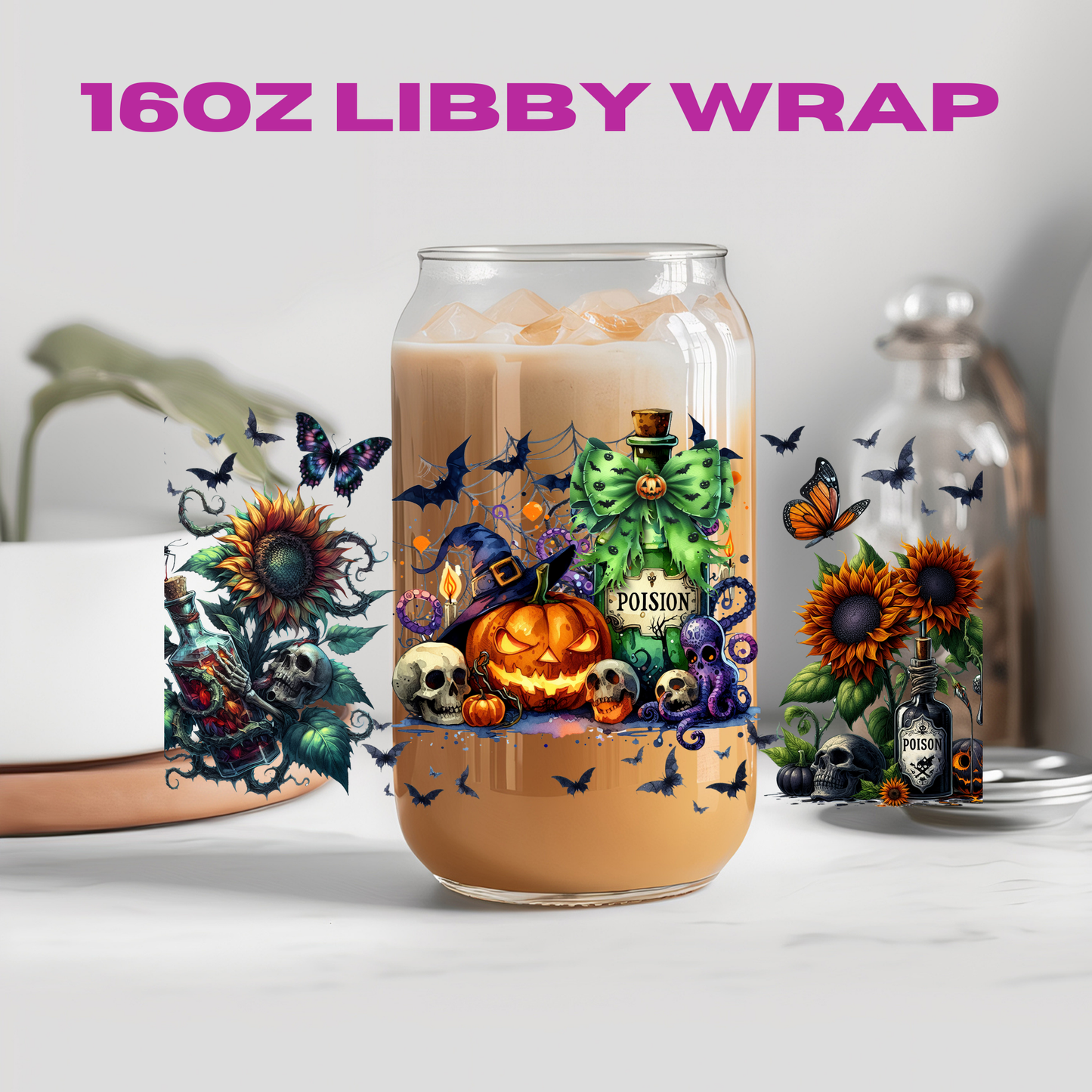 Halloween Spooky Witch Potion Collection - 16 oz / 20 oz Libby UV DTF Wrap