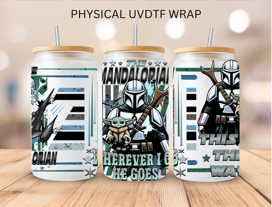 Mand Space Guy - 16 oz / 20 oz Libby UV DTF Wrap
