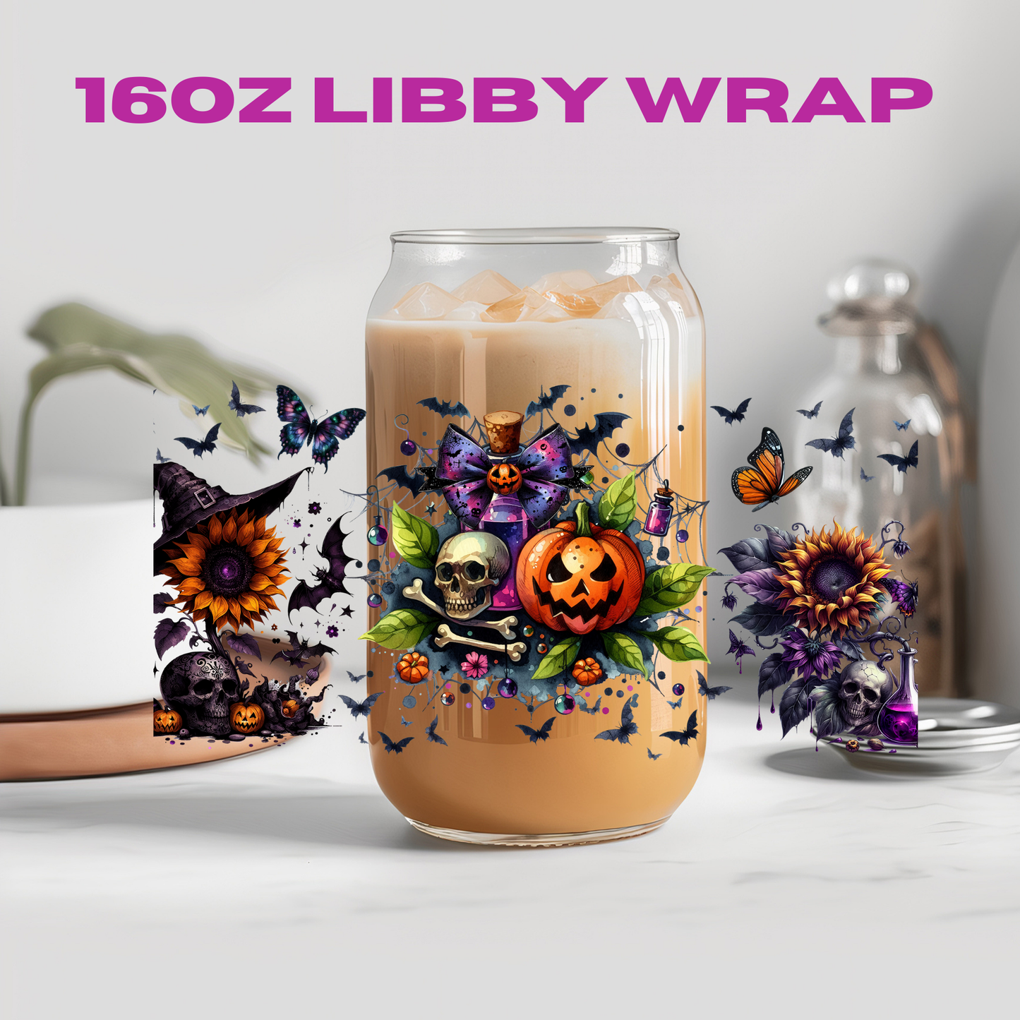 Halloween Spooky Witch Potion Collection - 16 oz / 20 oz Libby UV DTF Wrap