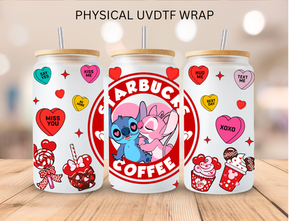 Mouse Crew Red Valentines Bundle Stitch - 16 oz / 20 oz Libby UV DTF