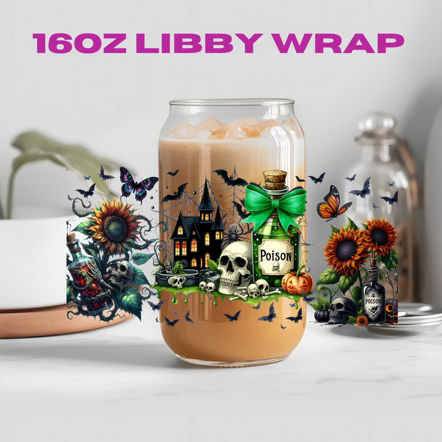 Halloween Spooky Witch Potion Collection - 16 oz / 20 oz Libby UV DTF Wrap