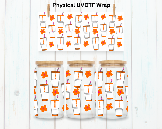 Floral Dunk Soda - 16 oz / 20 oz Libby UV DTF