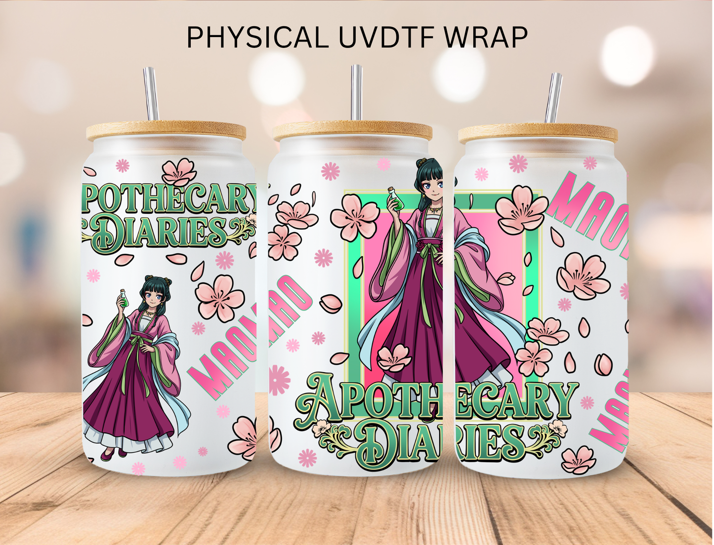 Apothecary Diaries - 16 oz / 20 oz Libby UV DTF Wrap