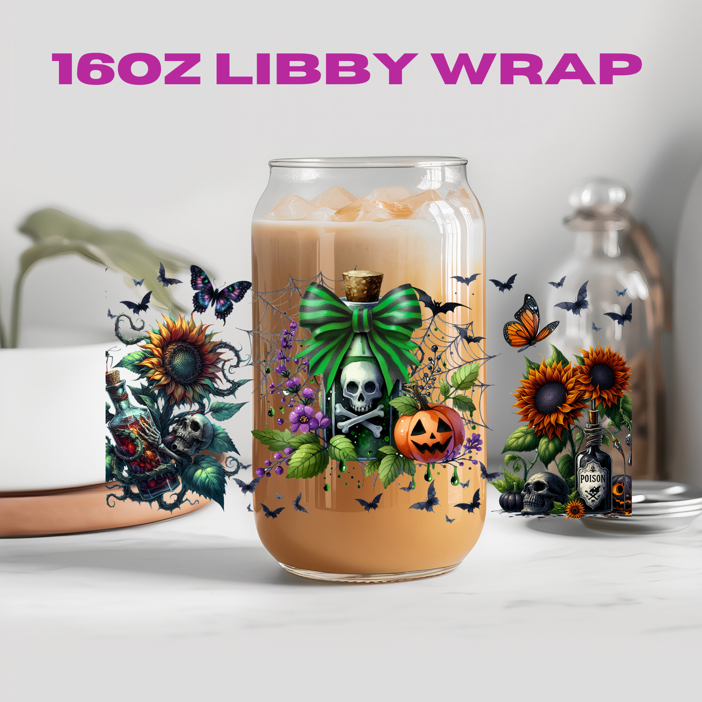 Halloween Spooky Witch Potion Collection - 16 oz / 20 oz Libby UV DTF Wrap