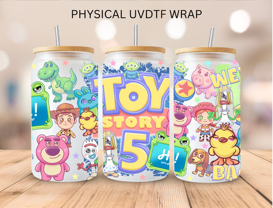 Pastel Toy Characters - 16 oz / 20 oz Libby UV DTF Wrap