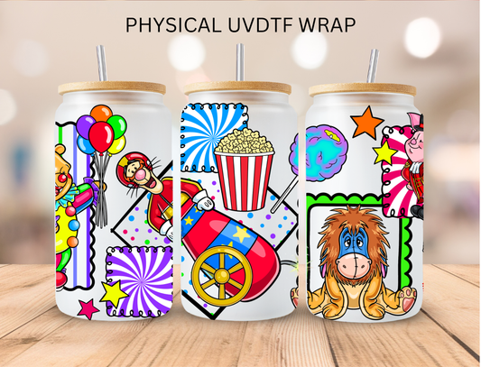 Circus Essentials - 16 oz / 20 oz Libby UV DTF Wrap