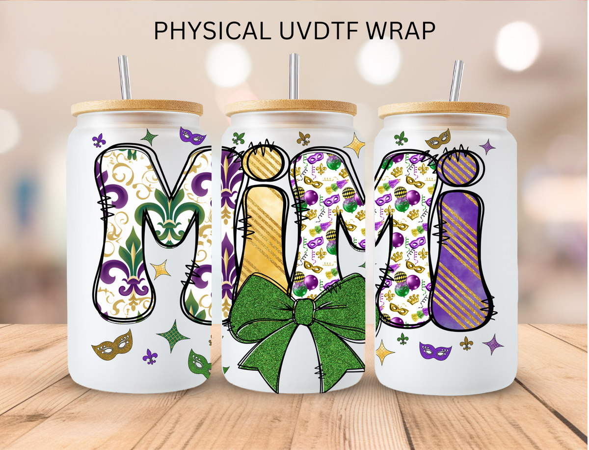 Madi Gras Mimi - 16 oz / 20 oz Libby UV DTF