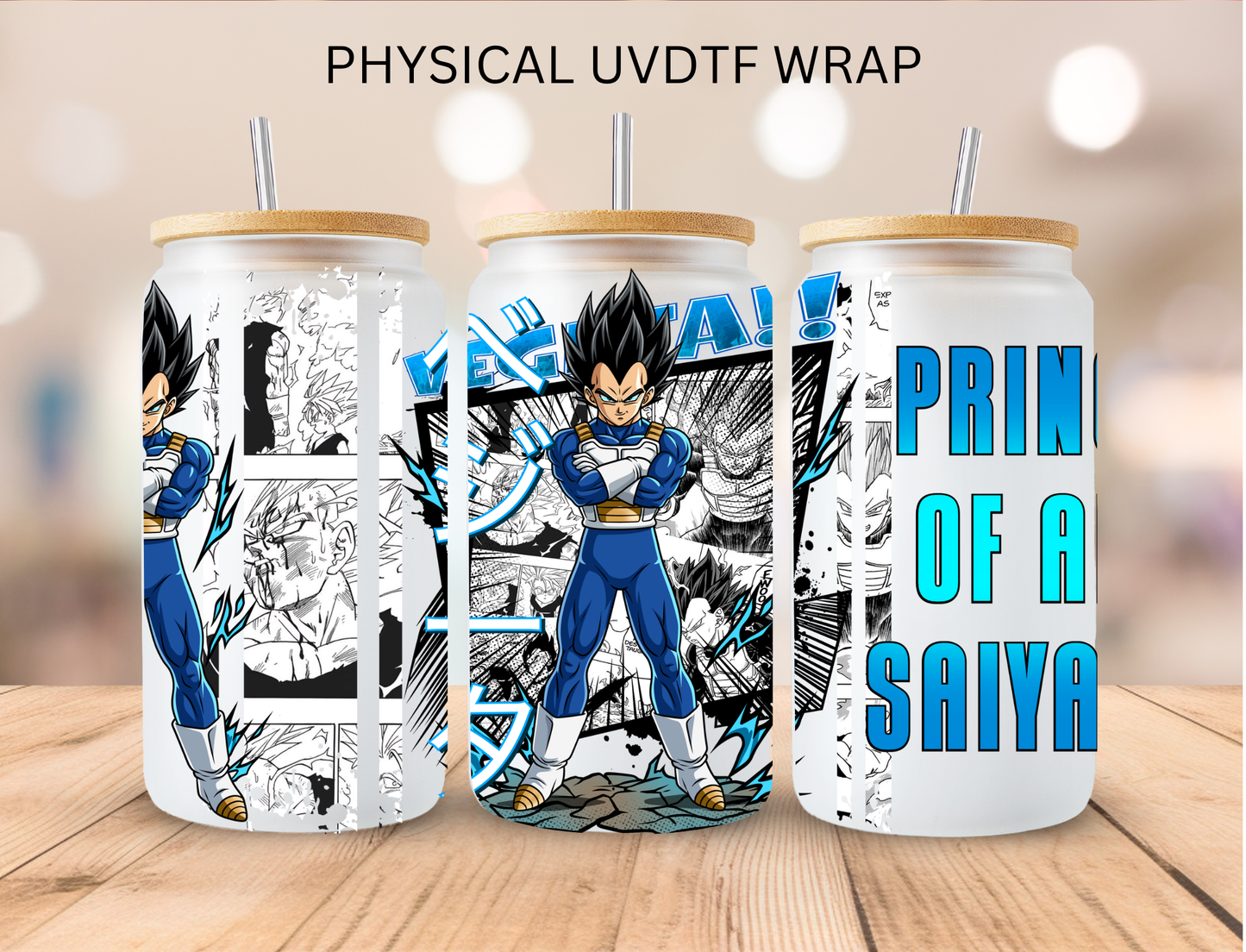 Vageta - 16 oz / 20 oz Libby UV DTF Wrap