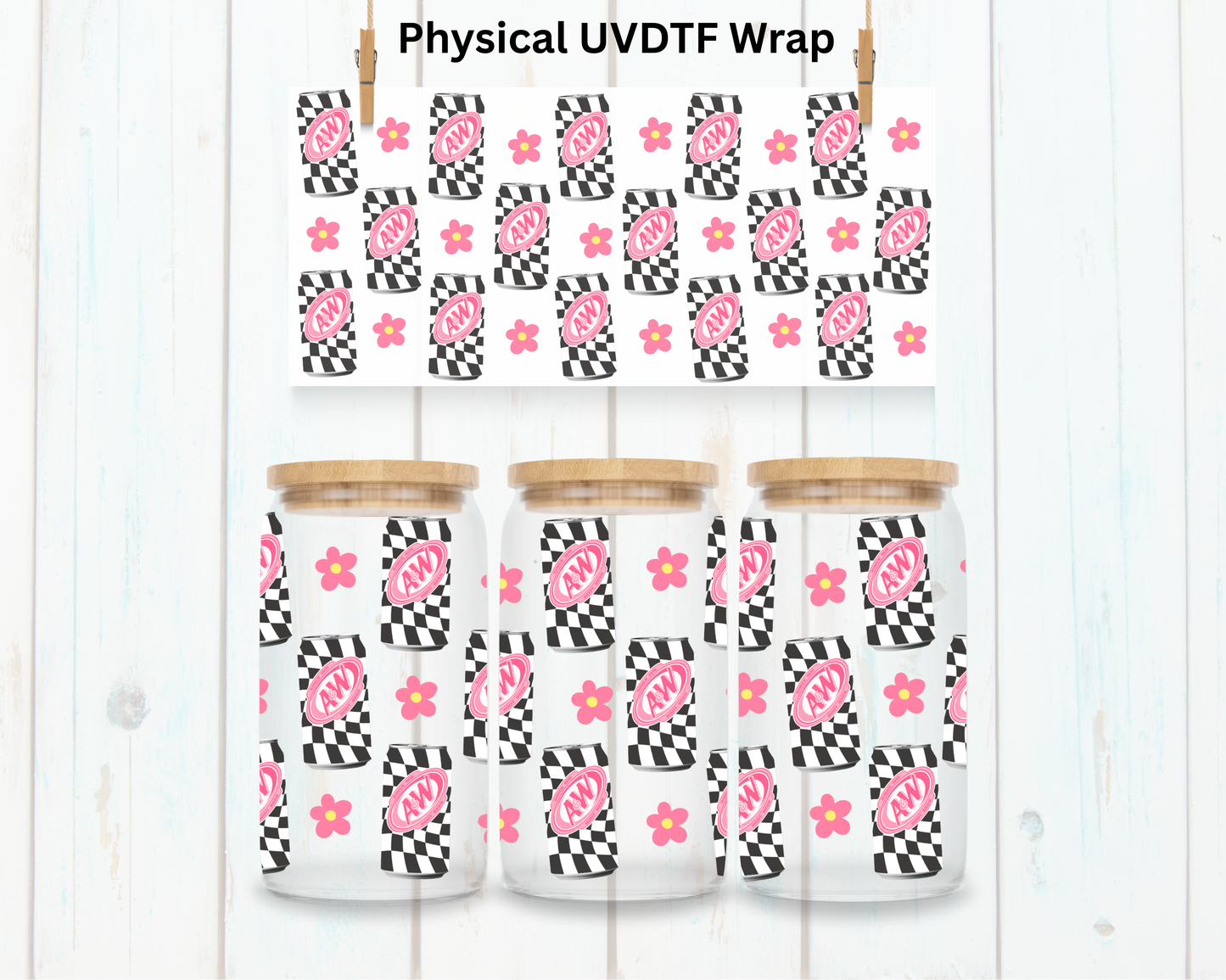 AW Root Beer Soda - 16 oz / 20 oz Libby UV DTF