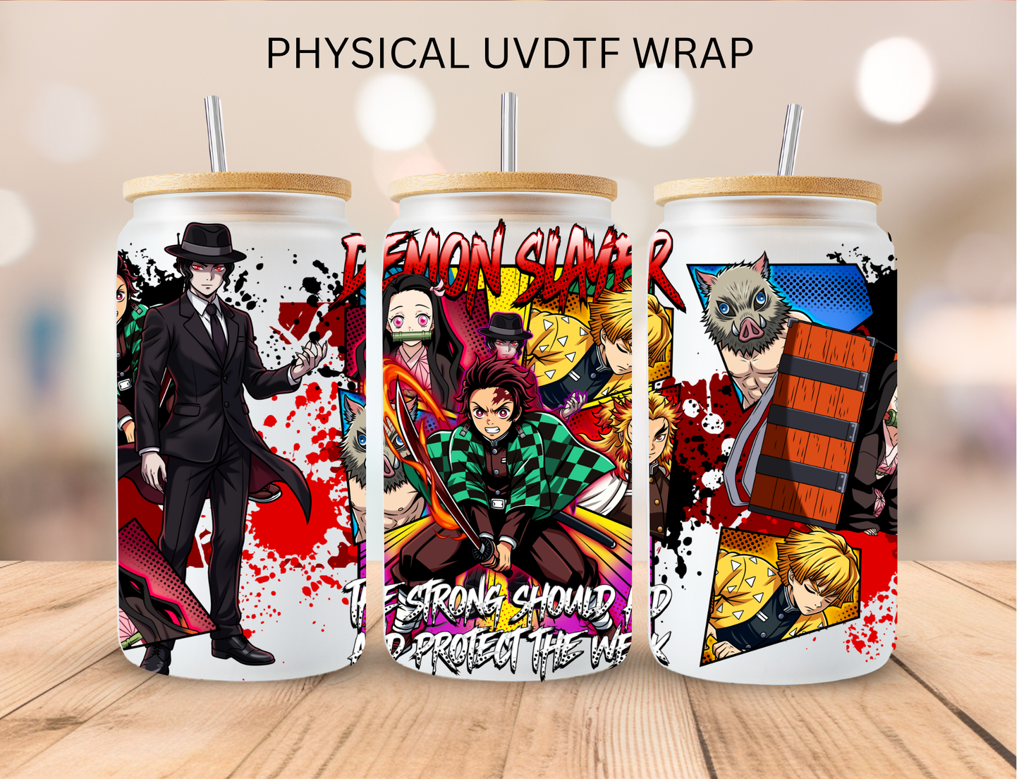 Demon Slayer - 16 oz / 20 oz Libby UV DTF Wrap