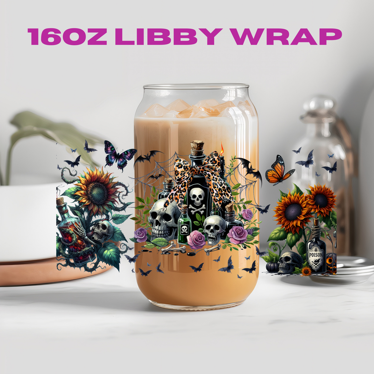 Halloween Spooky Witch Potion Collection - 16 oz / 20 oz Libby UV DTF Wrap