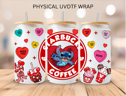 Mouse Crew Red Valentines Bundle Stitch - 16 oz / 20 oz Libby UV DTF