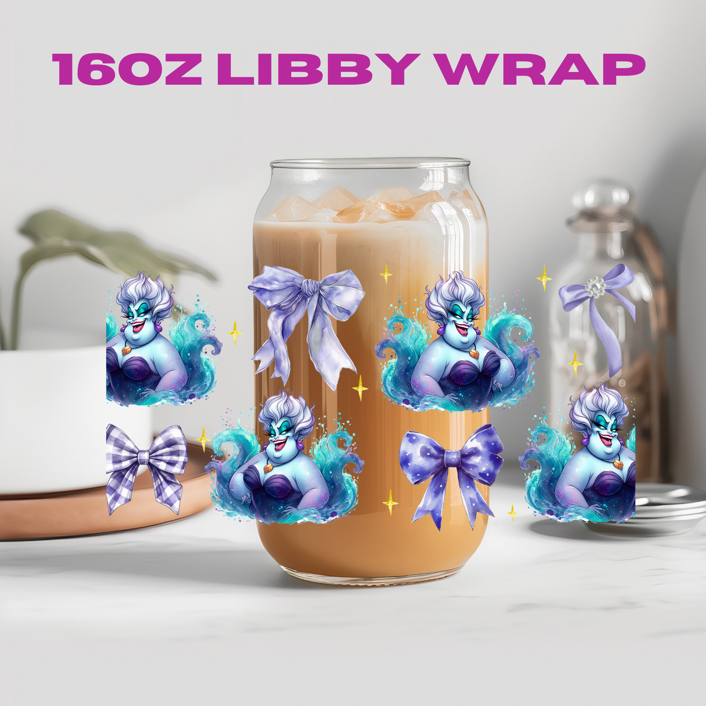 Coquette Character Collection - 16 oz / 20 oz Libby UV DTF Wrap
