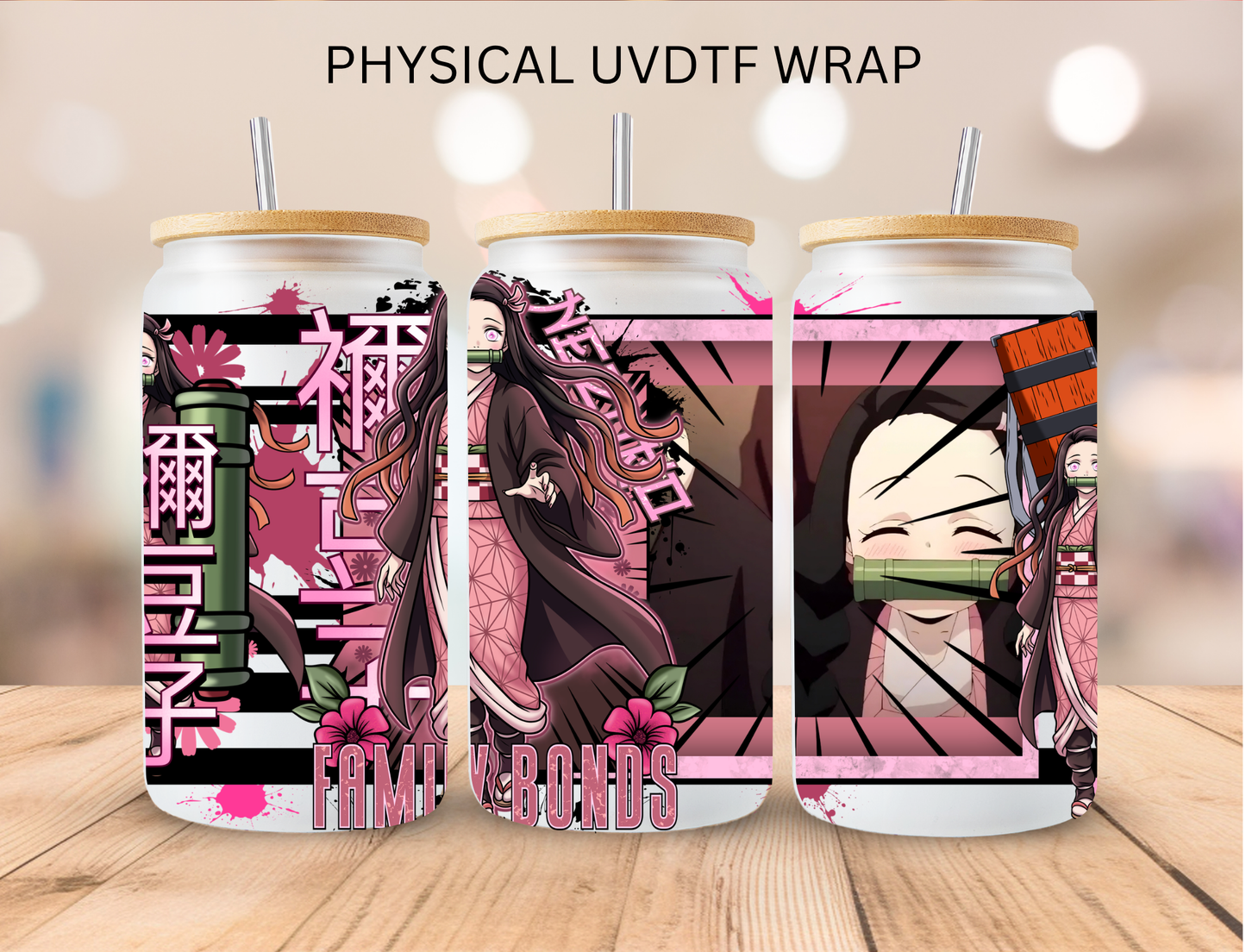 Family Bonds - 16 oz / 20 oz Libby UV DTF Wrap