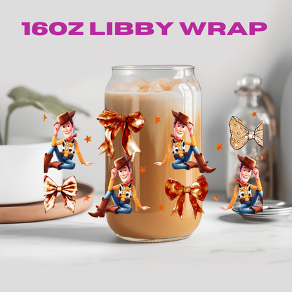 Coquette Character Collection - 16 oz / 20 oz Libby UV DTF Wrap