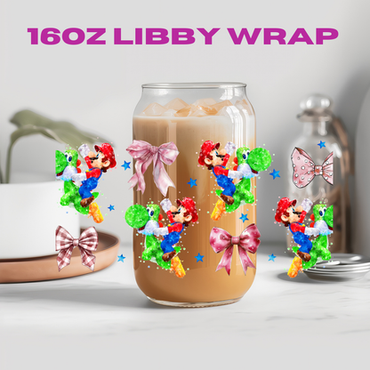 Coquette Character Collection - 16 oz / 20 oz Libby UV DTF Wrap