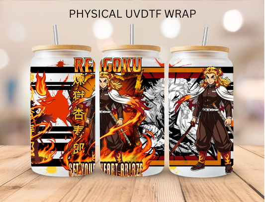 Rengoku - 16 oz / 20 oz Libby UV DTF Wrap