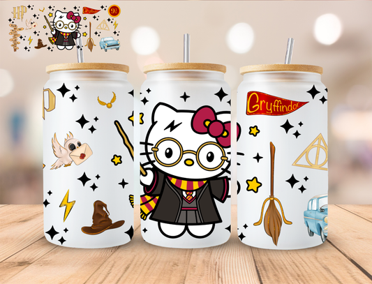 Wizard Kitty - 16 oz / 20 oz Libby UV DTF Wrap