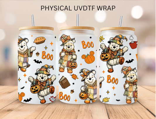 Halloween Boo Pooh - 16 oz / 20 oz Libby UV DTF Wrap