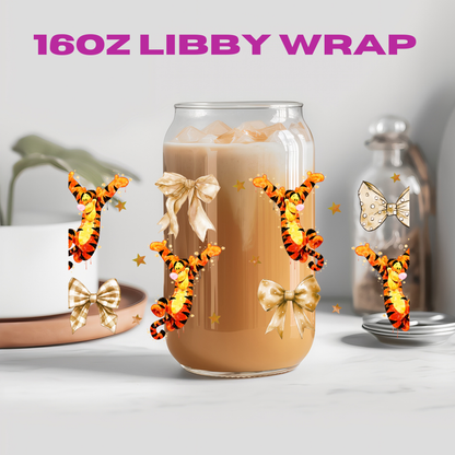 Coquette Character Collection - 16 oz / 20 oz Libby UV DTF Wrap
