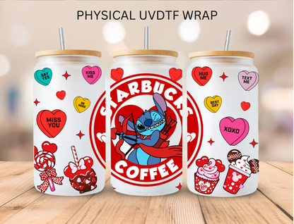 Mouse Crew Red Valentines Bundle Stitch - 16 oz / 20 oz Libby UV DTF