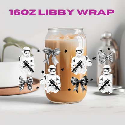 Coquette Character Collection - 16 oz / 20 oz Libby UV DTF Wrap