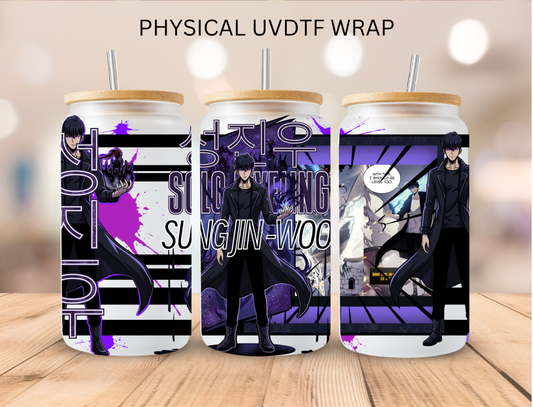 Sung Jin Woo - 16 oz / 20 oz Libby UV DTF Wrap