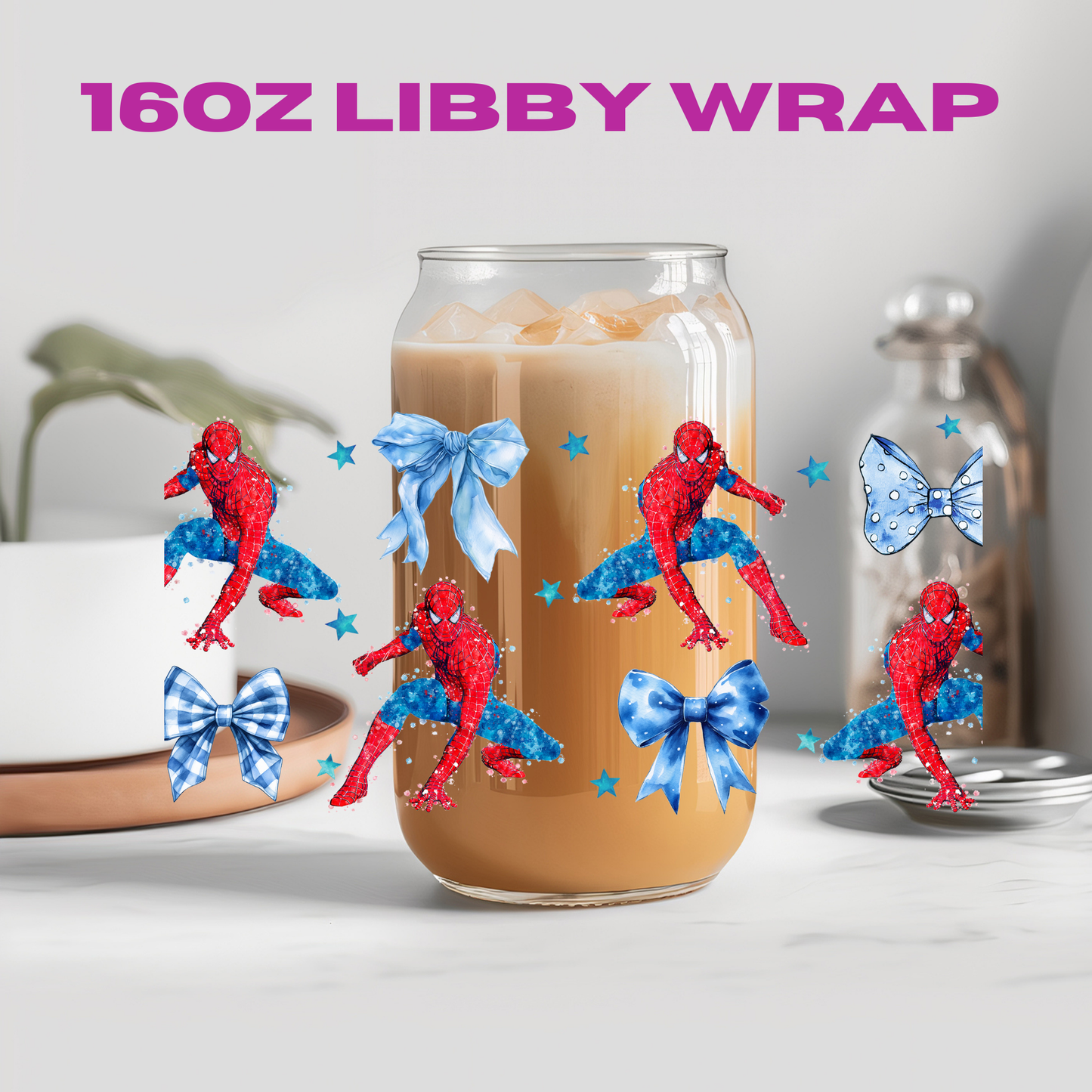 Coquette Character Collection - 16 oz / 20 oz Libby UV DTF Wrap