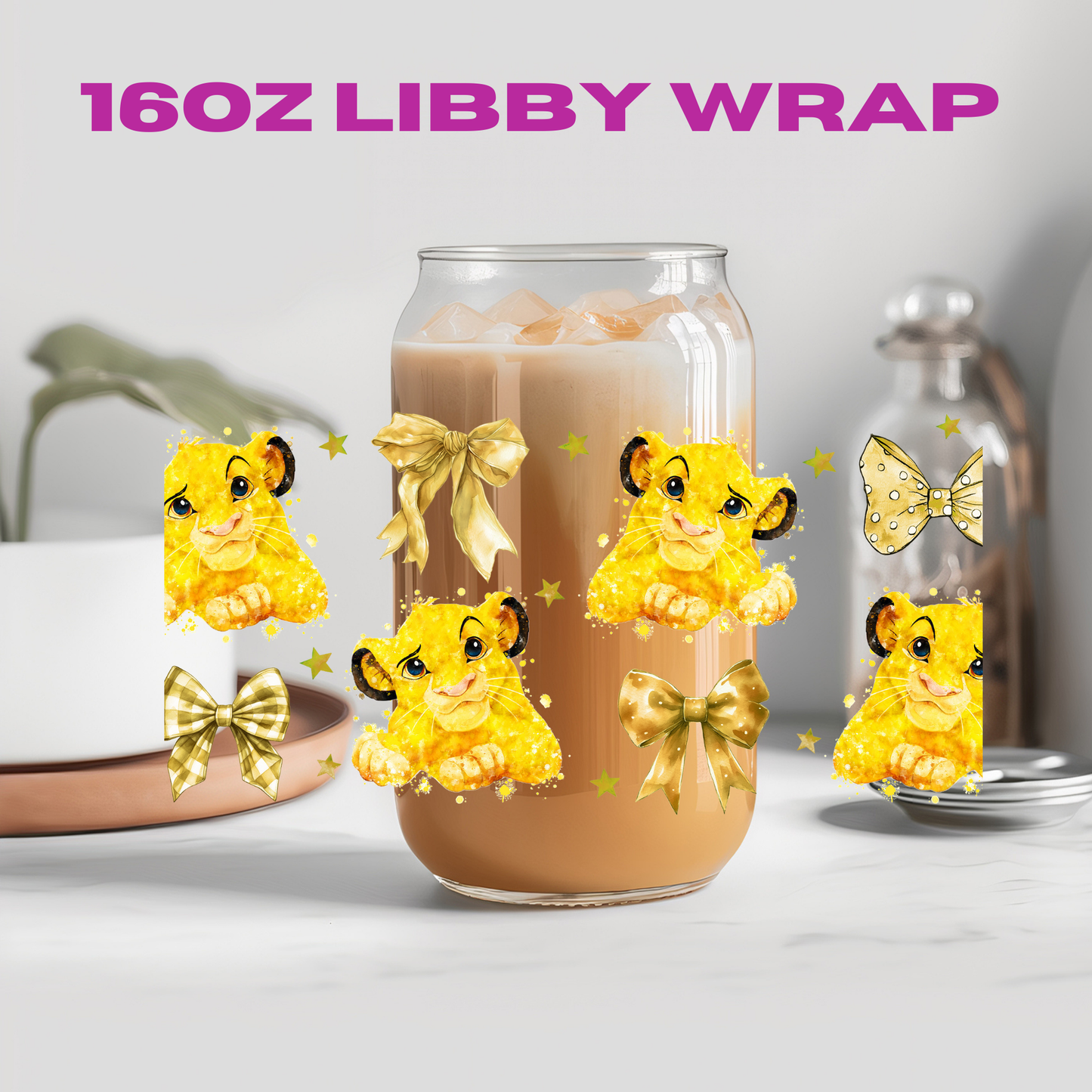 Coquette Character Collection - 16 oz / 20 oz Libby UV DTF Wrap