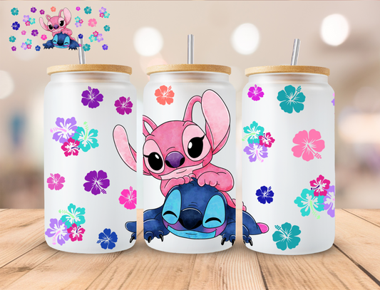 Alien Couple - 16 oz / 20 oz Libby UV DTF Wrap