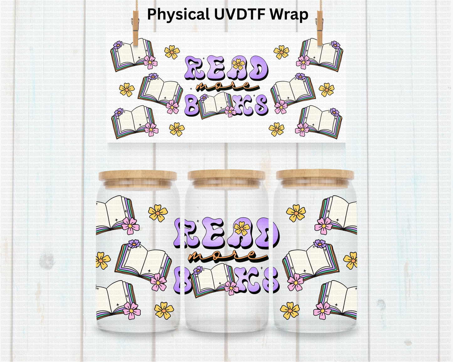 Read More Books - 16 oz / 20 oz Libby UV DTF