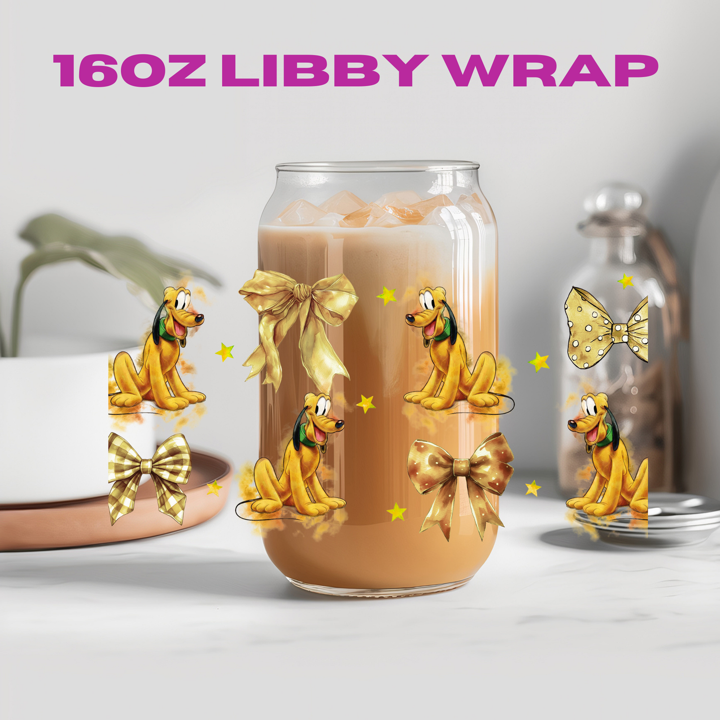 Coquette Character Collection - 16 oz / 20 oz Libby UV DTF Wrap