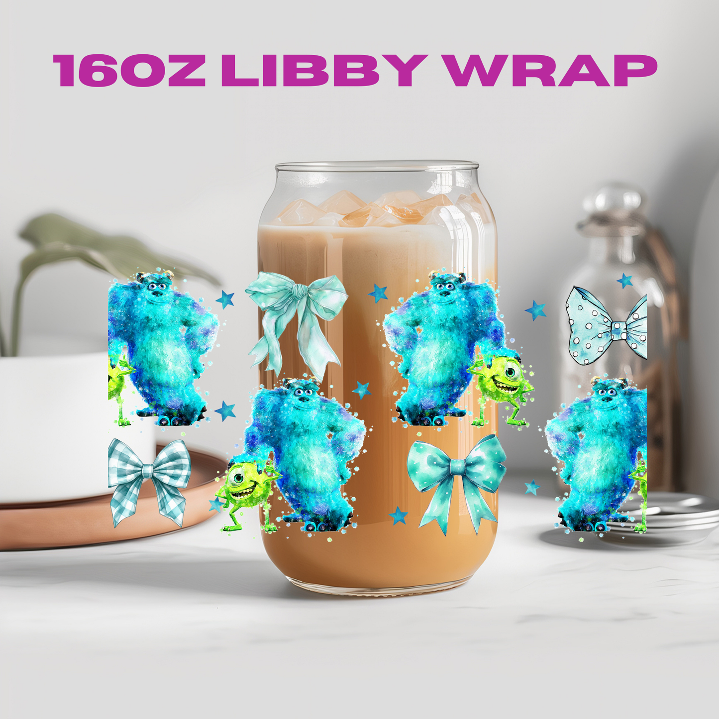 Coquette Character Collection - 16 oz / 20 oz Libby UV DTF Wrap