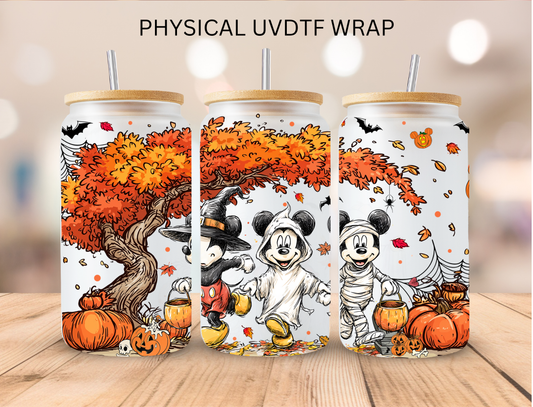 Halloween Costume Mouse - 16 oz / 20 oz Libby UV DTF Wrap