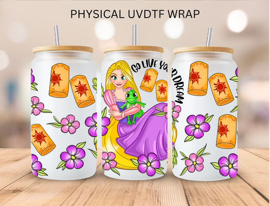 Frying Pan Princess - 16 oz / 20 oz Libby UV DTF Wrap