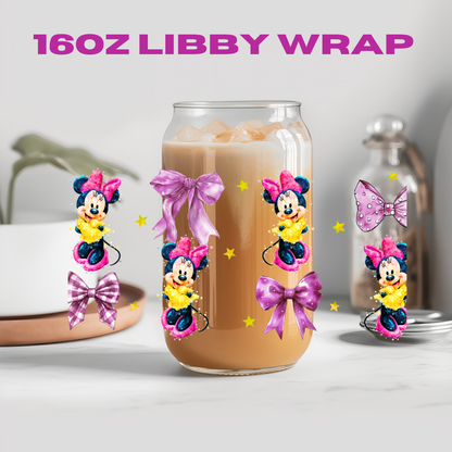 Coquette Character Collection - 16 oz / 20 oz Libby UV DTF Wrap