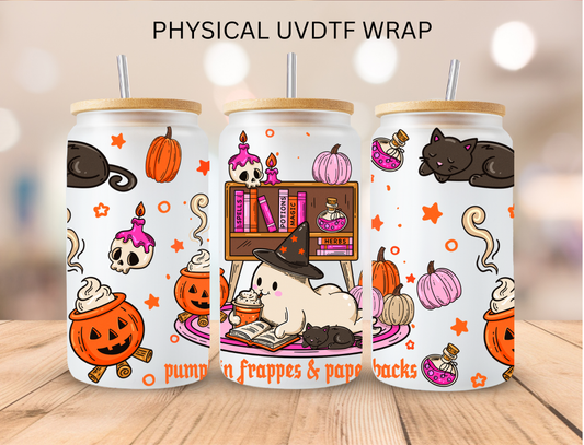 Halloween Bookish - 16 oz / 20 oz Libby UV DTF Wrap