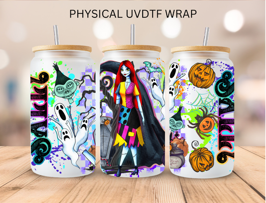Halloween Pumpkin Queen - 16 oz / 20 oz Libby UV DTF Wrap