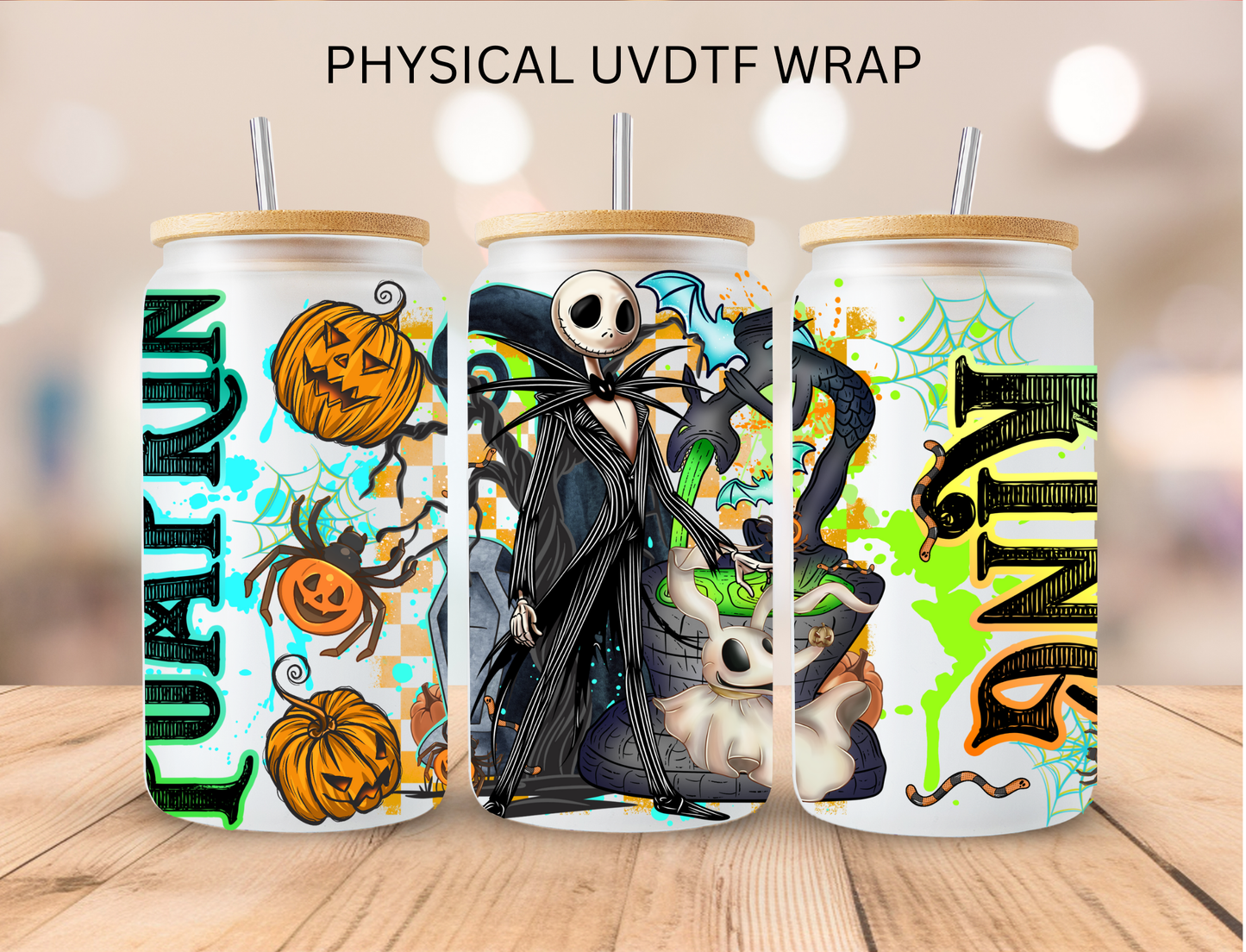 Halloween Pumpkin King - 16 oz / 20 oz Libby UV DTF Wrap