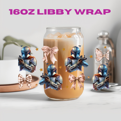 Coquette Character Collection - 16 oz / 20 oz Libby UV DTF Wrap