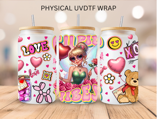 Valentines Cupid Vibes Fairy Princess V2 - 16 oz / 20 oz Libby UV DTF