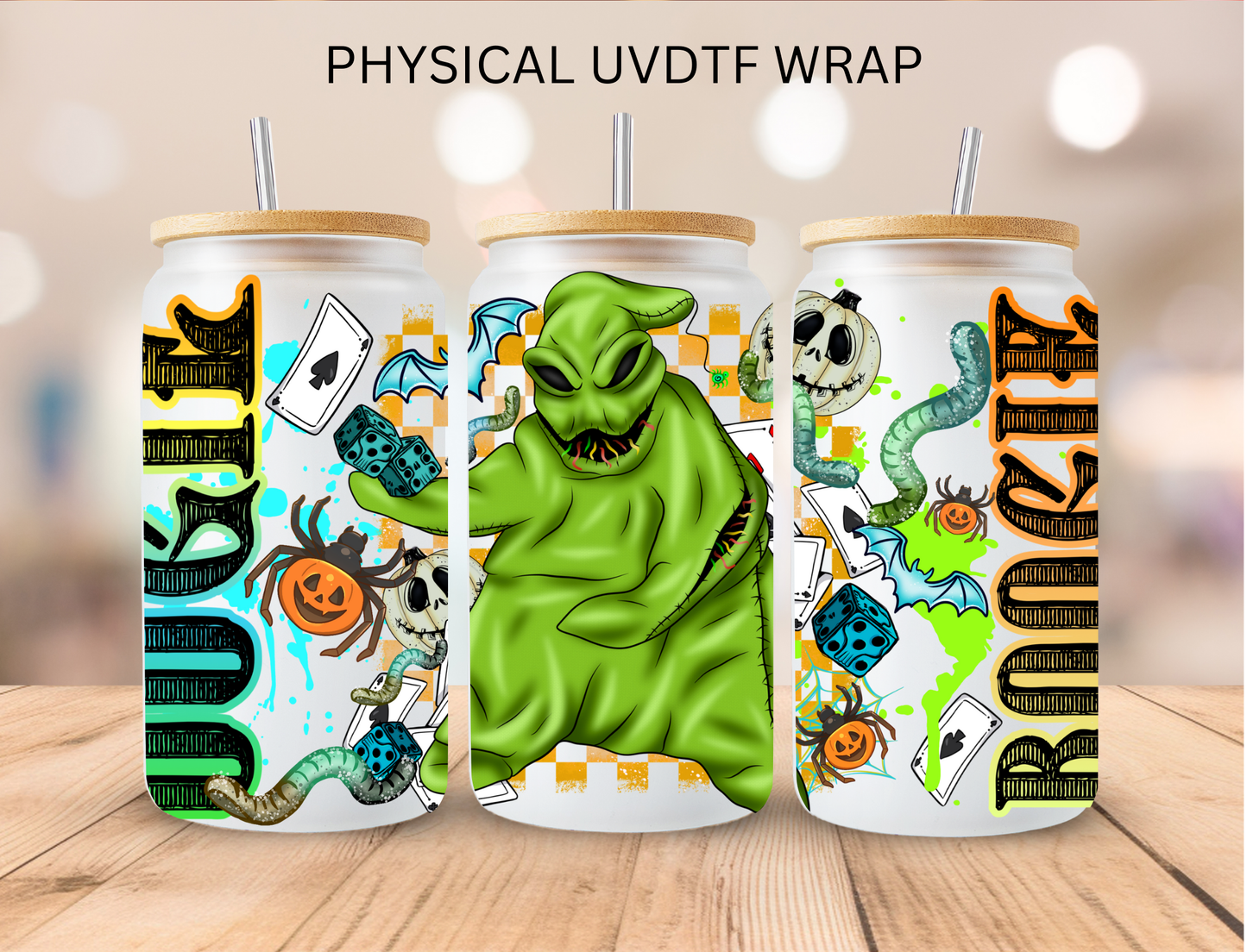 Halloween Oogie - 16 oz / 20 oz Libby UV DTF Wrap