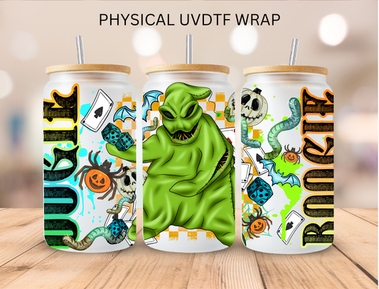 Halloween Oogie - 16 oz / 20 oz Libby UV DTF Wrap