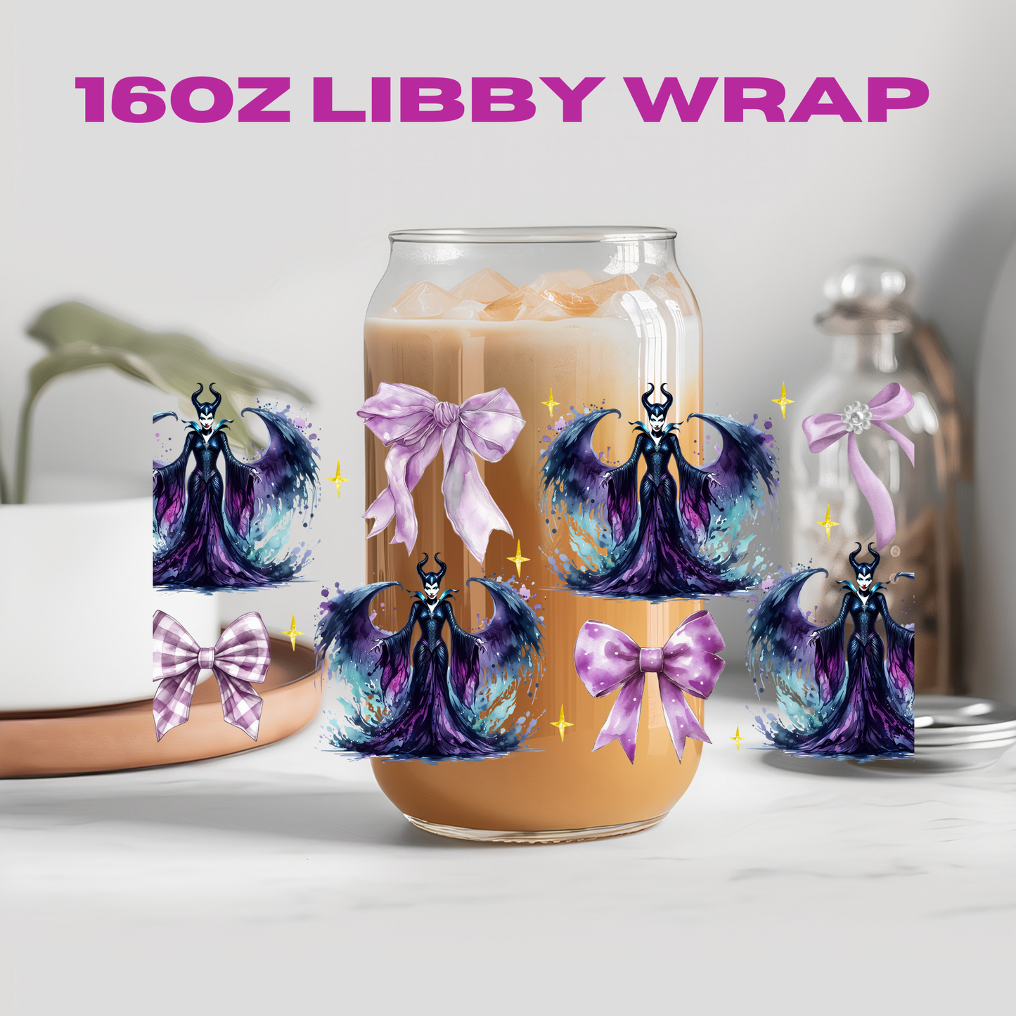 Coquette Character Collection - 16 oz / 20 oz Libby UV DTF Wrap