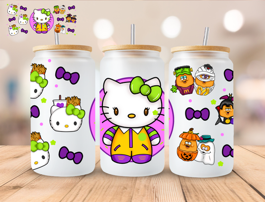 Halloween Kitty Nuggets - 16 oz / 20 oz Libby UV DTF Wrap