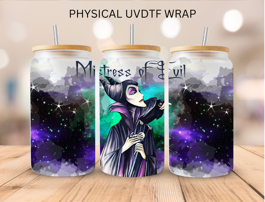 Watercolor Horned Villain - 16 oz / 20 oz Libby UV DTF