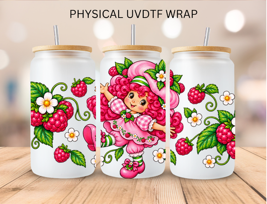 Raspberry Girl - 16 oz / 20 oz Libby UV DTF Wrap