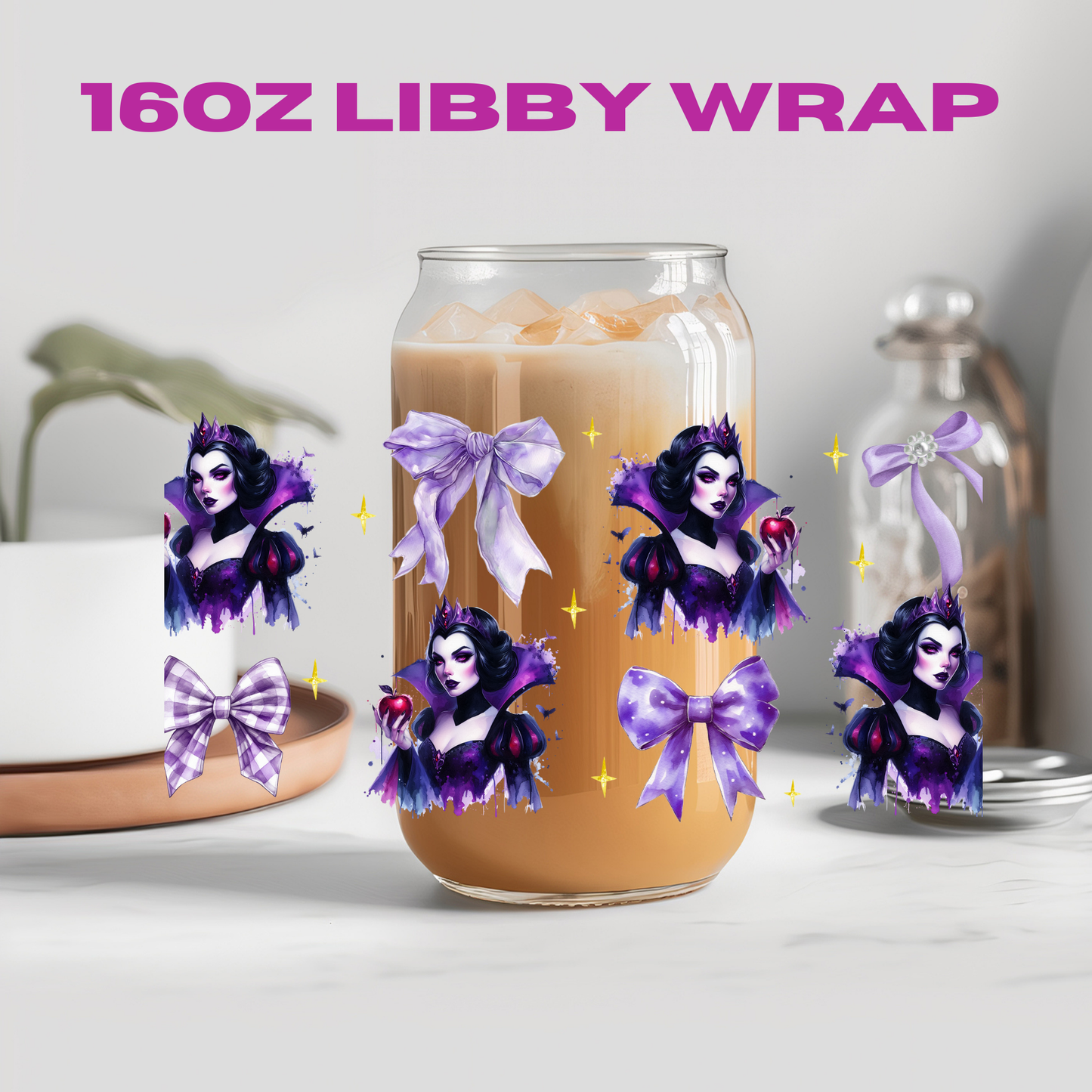 Coquette Character Collection - 16 oz / 20 oz Libby UV DTF Wrap