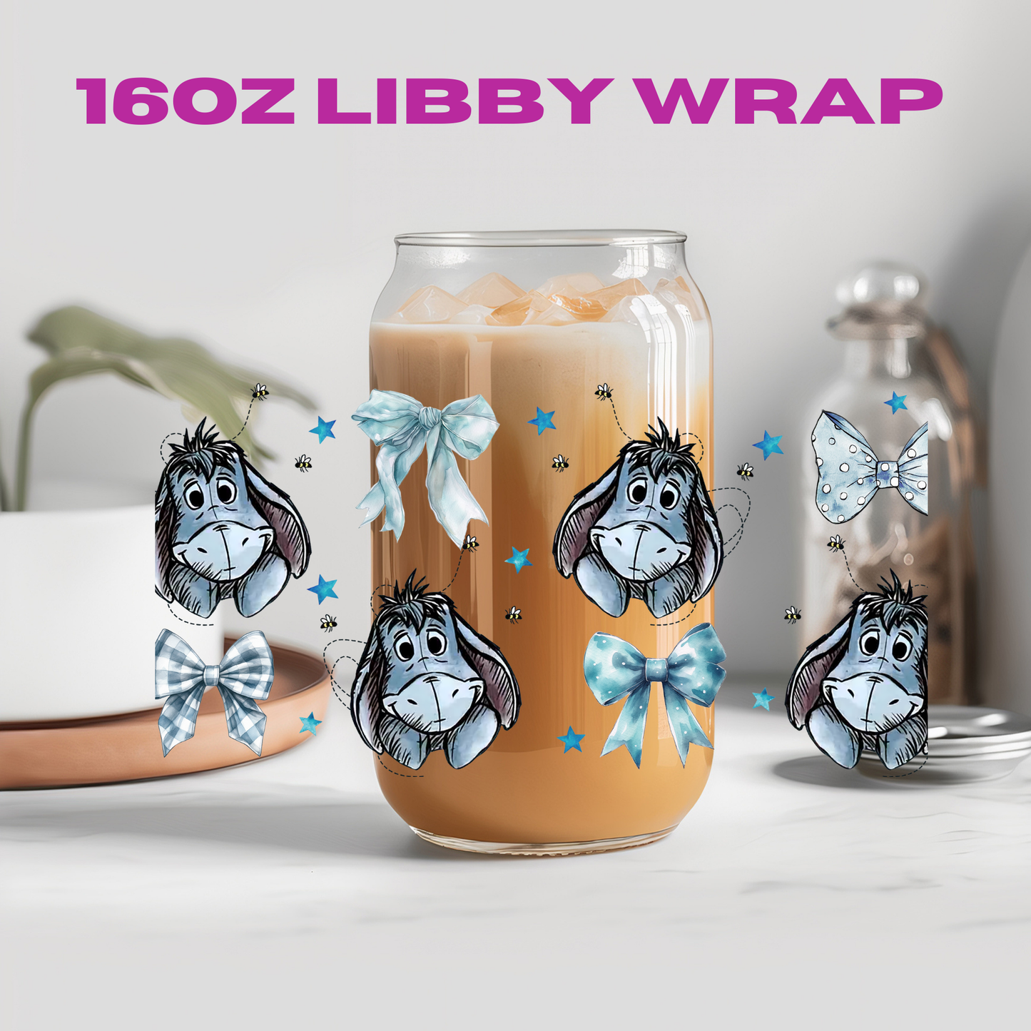 Coquette Character Collection - 16 oz / 20 oz Libby UV DTF Wrap